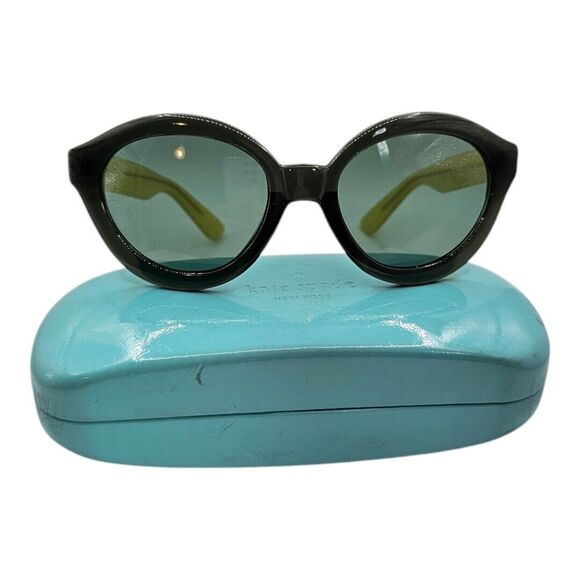 kate spade new york Accessories - Kate Spade women Saturday Sunglasses Green / Yellow Let Loose 4NRU0011 362 Used